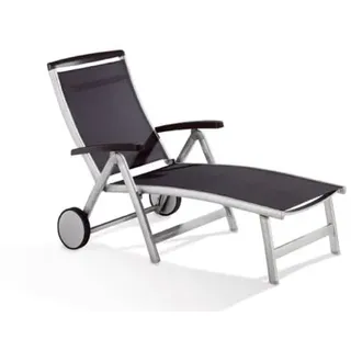 Sieger Royal Klappliege 193 x 78 x 101 cm graphit/grau inkl. Rollen