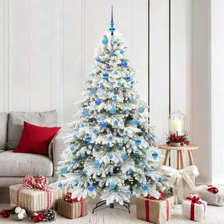 vidaXL Künstlicher Weihnachtsbaum mit 300 LEDs Grün 180 cm