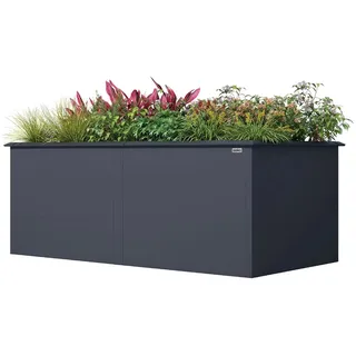 Weka Metall Hochbeet Gr. XL 200 x 100 x 77 cm Anthrazit