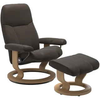 Stressless Sessel Consul | in braun mit Hocker M Lieferung ohne Montage