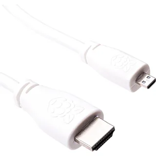 raspberr RPI M-HDMI HDMI Micro-HDMI 1 m Weiß