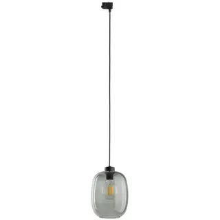 Hängeleuchte für 3-Phasen-Schienensystem ELIO 1xE27/15W/230V schwarz/rauchig schwarz - Schwarz/Rauchig