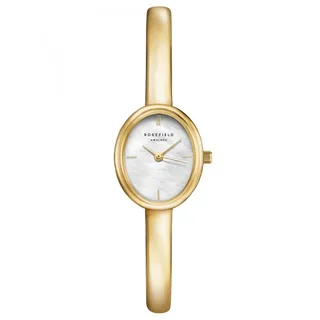 Rosefield STWGSG-ST05 Damen Spangenuhr Medium Goldfarben mit Perlmutt Zifferblat