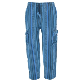 Guru-Shop Relaxhose Wohlfühlhose, Goa Hose, Loose fit Hose - blau Hippie, Ethno Style, alternative Bekleidung blau S