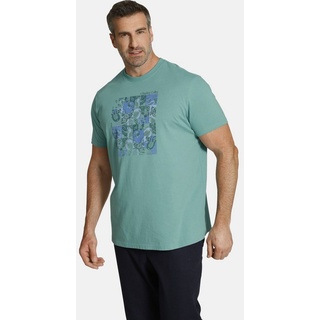 Charles Colby T-Shirt EARL CHALMERS im aufregenden Paisley-Print grün 76/78 (6XL)