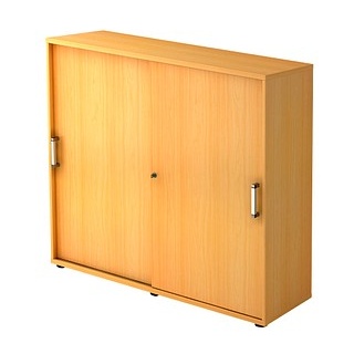 HAMMERBACHER Schiebetürenschrank 1753S, V1753S/6/6/CE buche 2 Fachböden 120,0 x 40,0 x 110,0 cm