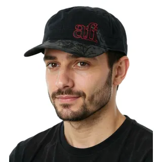 AFI - A Fire Inside Damen und Herren Hardcore Punkrock-Band Baumwoll-Cap im millitärischem Schnitt FC107691AFI Schwarz - One-Size