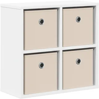 vidaXL Sideboard 49,5 x 22 x 47 cm Weiß