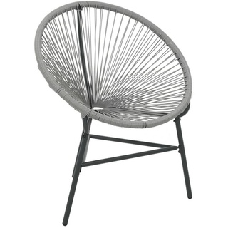 DOTMALL Gartenstuhl Acapulco, Loungesessel für Terrasse, Garten, 1 Stück grau