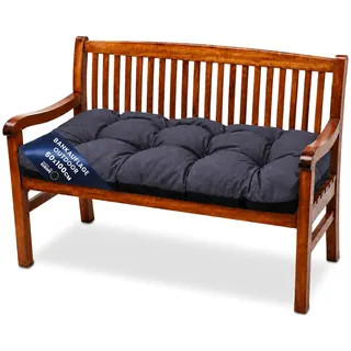 Amazinggirl Bankauflage 100x50 cm - Hollywoodschaukel Stuhlkissen Outdoor Polster Bankkissen Sitzkissen für Gartenbank Bodenkissen Lounge-Auflagen Graphit