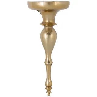 Wandregal Metall in Gold 60 cm hoch Handarbeit Barock Wand Konsole Schweberegal