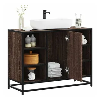 vidaXL Waschbeckenunterschrank 80 x 60 x 33 cm Braun