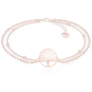 SERASAR Fußkette Damen Schmuck Chirurgenstahl 18 Karat Rose gold Kette Mädchen Frauen Fussketterl Geschenk Idee Valentinstag Jahrestag Geburtstag Geschenke für Woman - One Size
