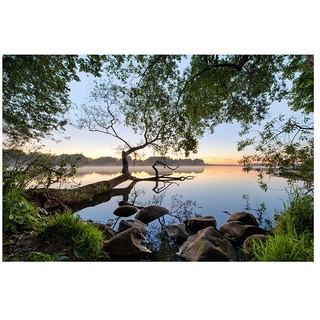 Papermoon Premium collection Fototapete Seeblick  (B x H: 450 x 280 cm, Vlies)