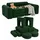weiche Bausteine Kindercouch Cord HBT 32x108x50 cm Spielcouch grün Kindertisch Kinder-Spielsofa Dunkelgrün