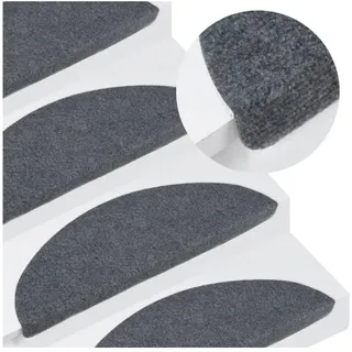 vidaXL Stufenmatte 23,41 x 59,52 cm Grau