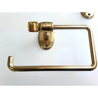Toilettenpapier-Halter Gold Jugendstil WC Papierhalter Messing Klopapier Rollenhalter Antik Badezimmer Barock Klorollenhalter Wandbefestigung WC Papier Halterung 1232
