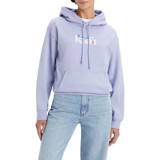 Levi's Damen Graphic Standard Hooded Sweatshirt Hoodie, Poster Logo Persian Violet, XXS