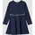 Midikleid mit Logo-Glitzer-Tape Blau 98