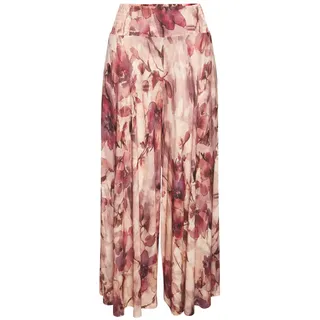 LASCANA Hosenrock Damen Blumenprint Rosa/Bordeaux 34