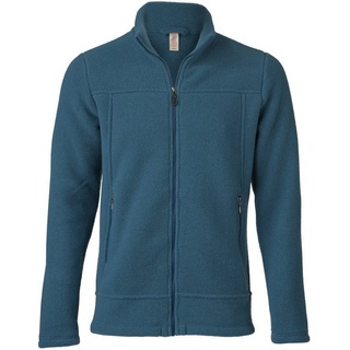 Engel Wolljacke Jacke Merino Wollfleece blau 54/56