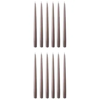 Butlers Zwillingskerze TWIN FLAME 12er-Set in Taupe | Gr.: onesize