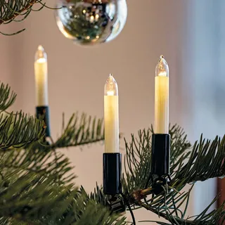 Lichterkette Made-in-Germany Christbaumbeleuchtung innen, 15 warm-weiße LED