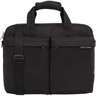 Tommy Hilfiger Herren Laptoptasche Element Repreve Abnehmbarer Träger, Schwarz (Black), Einheitsgröße - Einheitsgröße