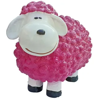 Fachhandel Plus Tierfigur Deko Schaf mittel Gartenfigur Schaf Bunte Schafe für den Garten (1 St), Farbenfrohe Gartenfigur bunt