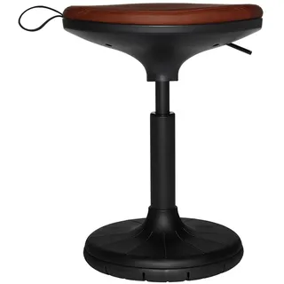 Wagner W3 Low Ergonomischer Bürohocker mit 3D-Bewegung, leder braun