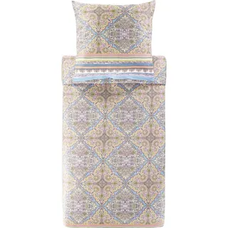 Bassetti MARECHIARO Bettwäsche + 1 Kissenhülle aus 100% Baumwollsatin in der Farbe Lavendel L1, Maße: 155x220 + 1 K 80x80 cm - 9327392