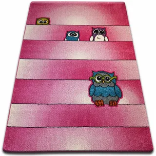 Teppich Kids Eulen Rosa C412 Pink 240x330 Cm