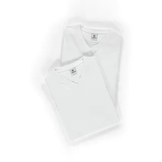 Lerros V-Neck Doppelpack T-Shirt weiß 6XL