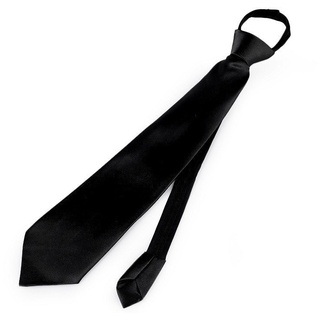 Diademita Krawatte Party Krawatte Satin 7 cm für Herren festliche Veranstaltungen (kein Set) schwarz