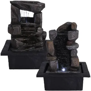 H & S Collection, Brunnen + Gartenteich, Stein Kaskaden