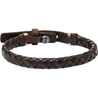 Fossil Herren Armband Leder braun, schwarz JA59327 Größe Standard