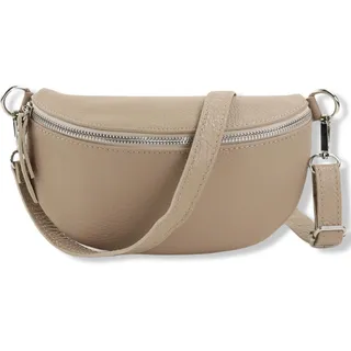 Blade Bauchtasche Damen Echtleder, stylische Gürteltasche Damen mit Leder abnehmbaren & verstellbaren Breiten Gürtel, Crossbody Bag Damen, Hochwertige Brusttasche für Frauen-BEIGE