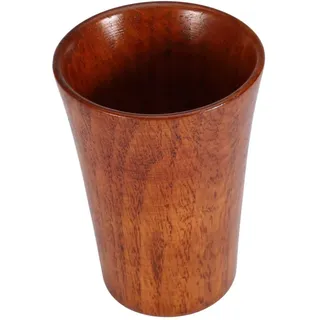 ASHATA Holzbecher,Trinkbecher aus umweltfreundlichem Holz handgemachter natürlicher Deko-Becher Dekorationsbecher Kaffeebecher Milchbecher Bierbecher,8x11,5cm