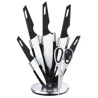 7-teiliges Profi Messer-Set drehbar Messerset sehr hochwertiges Schälmesser Küchenmesser Set Kochmesser Motiv 2