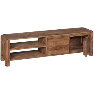 KADIMA DESIGN Teko Lowboard 140x35x40 cm Braun Holz