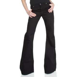 Comycom Damen Schlaghose schwarz mit Hüftsitz - 32W / 34L