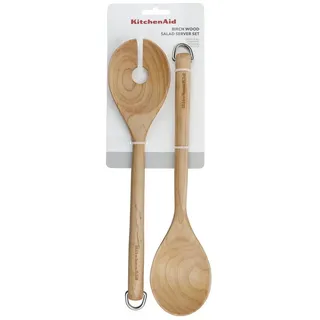 KitchenAid Kochlöffel KQR713OHE, Mit Haken zum Aufhängen, aus Birkenholz braun