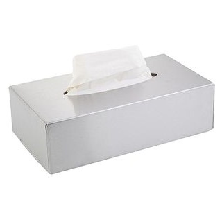 Kosmetiktücherbox Axentia Edelstahl, BxHxT: 24,5 x 7,0 x 13,0 cm, silber, 24cm