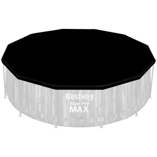 Bestway® Ersatzteil Abdeckplane (schwarz) für Power SteelTM und Steel Pro MAXTM Pools Ø 366 cm, rund