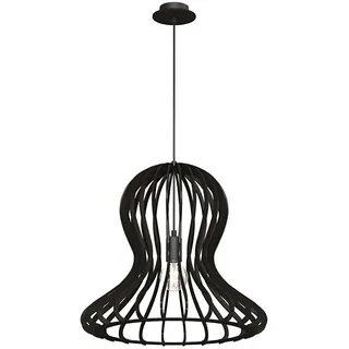 Amplex 5020 - Pendelleuchte OCTO an Kabel 1xE27/20W/230V, schwarz - Schwarz