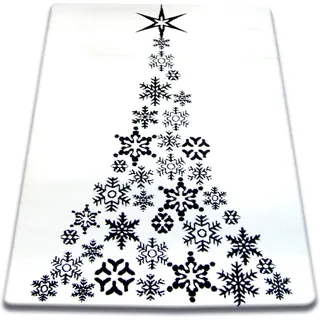 Teppich Xmas - F792 Creme/schwarz White 100x170 Cm