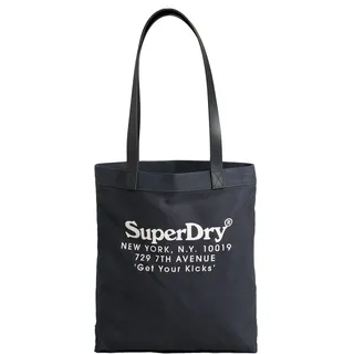 Superdry Damen Vintage Grafik Shop Super Dunkel Marineblau 1SIZE - Einheitsgröße