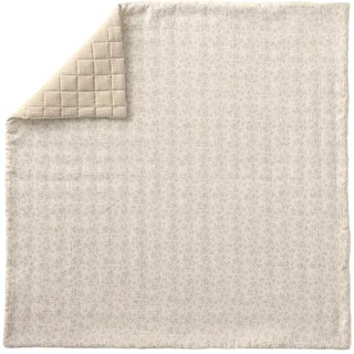 VERTBAUDET Decke / Boden für Laufgitter aus Baumwollgaze, Hygge, beige, bedruckt, 75 x 100 cm