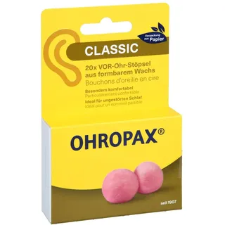 Ohropax Classic Wachs Vor-Ohr Stöpsel 21 dB 20 St.