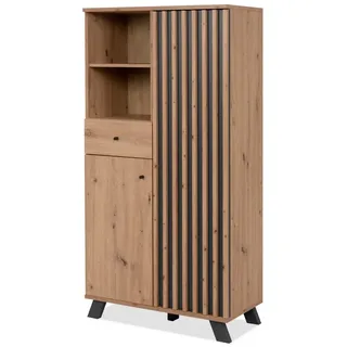 furn.design Highboard 80 x 156 cm Grau